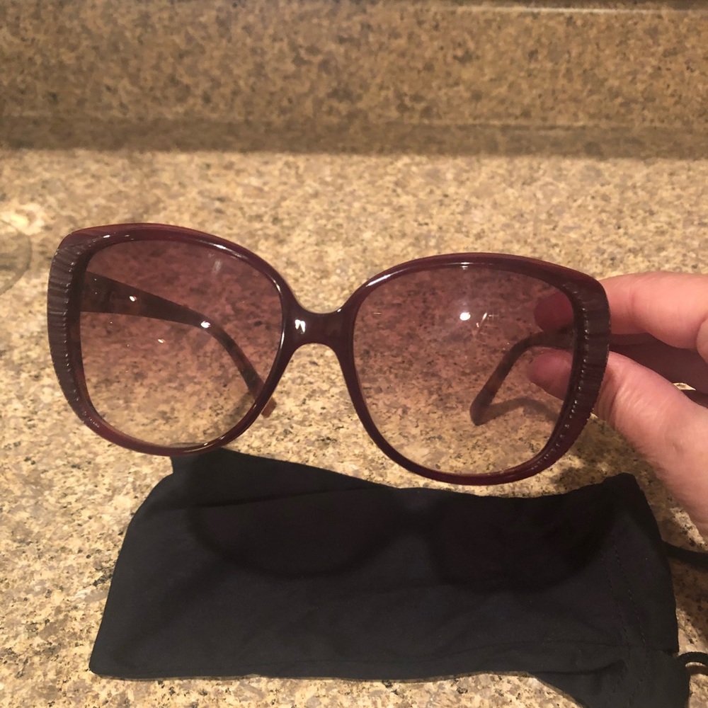 Dior Authentic Sunglasses.  Color Red